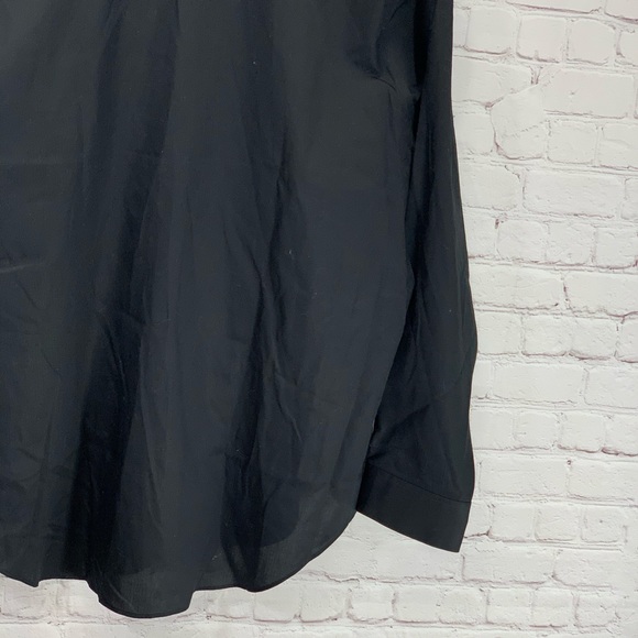 Calvin Klein Black Solid Slim Fit Dress Shirt - Picture 8 of 11